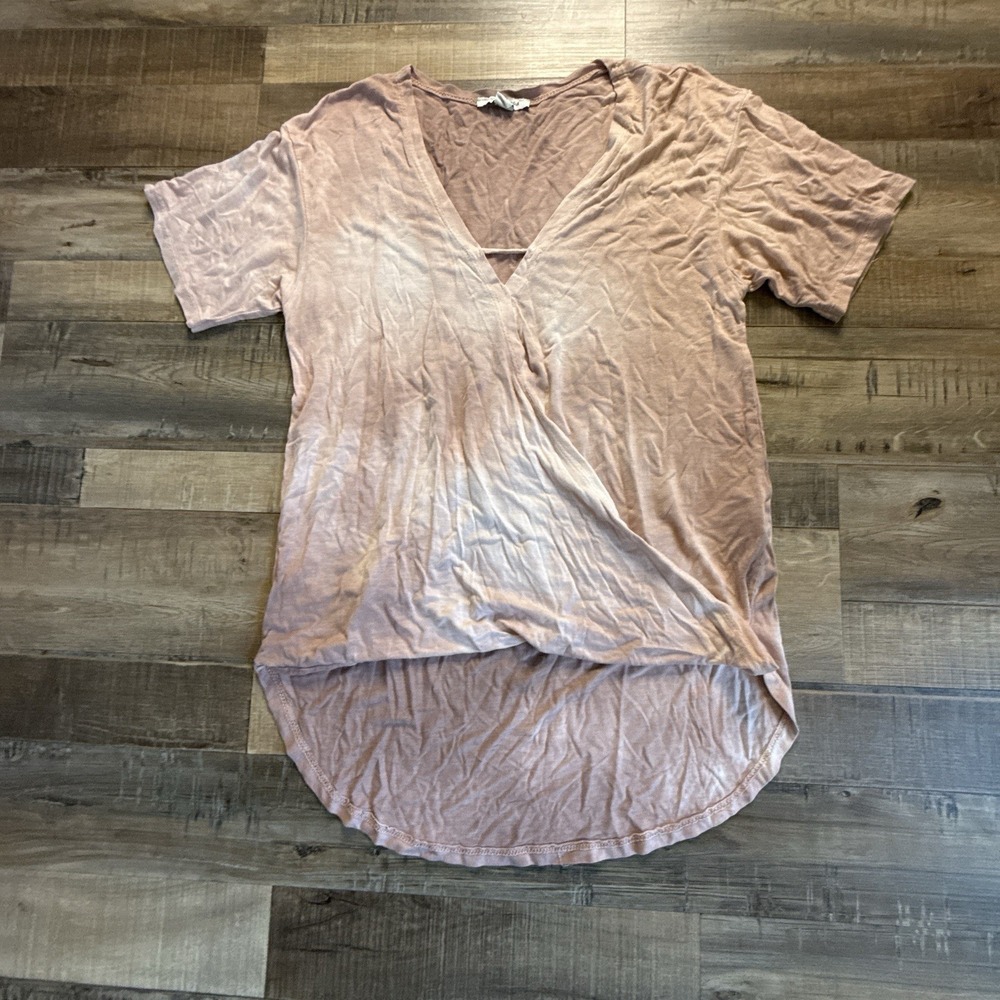 American Eagle Soft & Sexy Wrap-Front Tee Sz XS Link Tie Dye